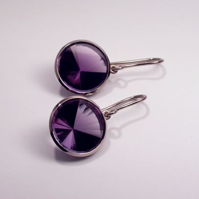 OhrhÃ¤nger Weissgold Amethysten